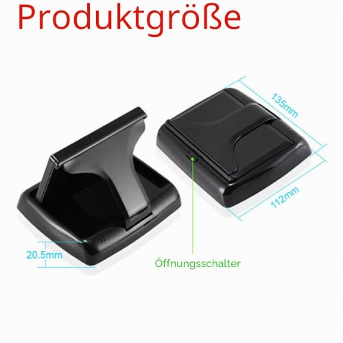 ePathChina 1 Set Faltbarer hochauflösender 4,3-Zoll-TFT-LCD-Mini-Auto-Monitor mit Rückfahrkamera...