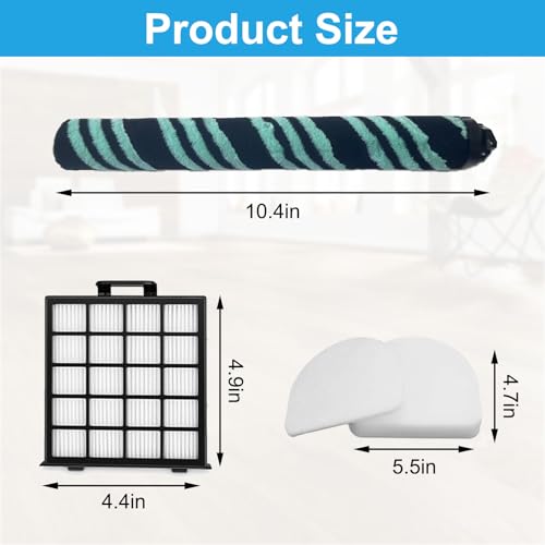 Image of 10 Pack AZ4002 Replacement filter for Shark Detect Pro /Shark Power Detect Upright Vacuum AZ4000 AZ4002 AZ4000C,1 Roller Brush,2 HEPA Filter 4 Foam & Felt Filters,2 Odor Neutralizer Cartridge