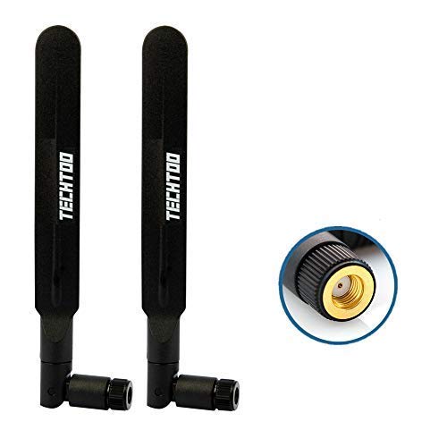 Techtoo 3G 4G Lte Antenna Wide Band 5Dbi 700-2600Mhz Omni Directional Gsm Wifi Antenna With Rp Sma Connector For Cep Router Access Point Wireless Rang Extender And Other Network Device (2Pack) #TOP10