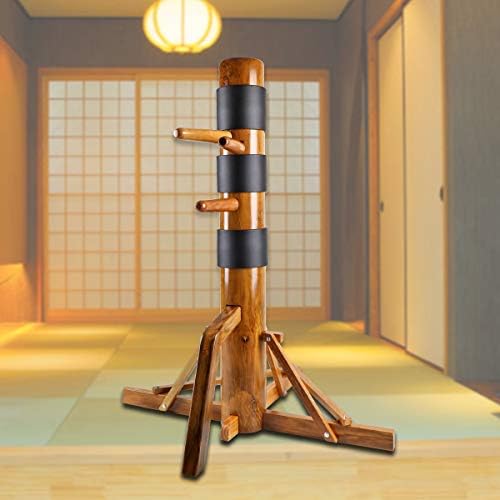 Wing Chun Dummy Wooden Mook Yan Jong IP Man Training Target Tripo...
