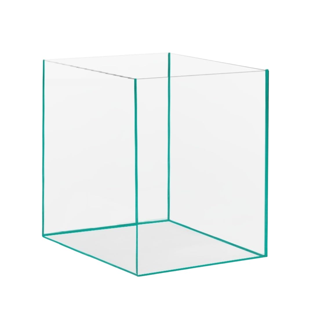 Nano Aquarium 30x30x35 cm – Vollglasaquarium 31L aus Floatglas – Garnelen Aquarium & Aquascaping Becken – Quadratisch, 360° Rundumblick, Rahmenlos
