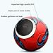 clinmday Professional Soccer Ball, Wear Resistant Waterproof Anti-Extrusion Outdoor Football for Boy Girls and Teens Players,Street Ball Game for Men Red