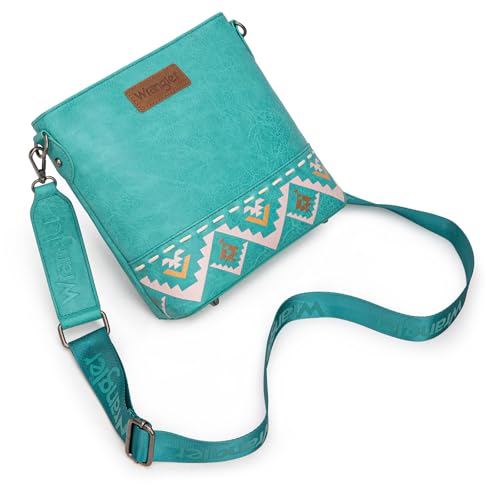 Image of Wrangler Crossbody Purses for Women Two Tone Crossbody Bags Women Purses and Handbags