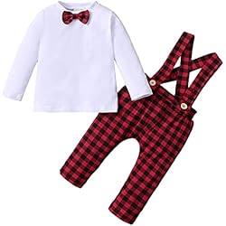 Ropa De Navidad Para Bebés Niñas ZZLBUF Conjunto de ropa de Navidad para bebés y niñas, hermanos y hermanas, manga larga, para otoño, B- Niños, 1 mes