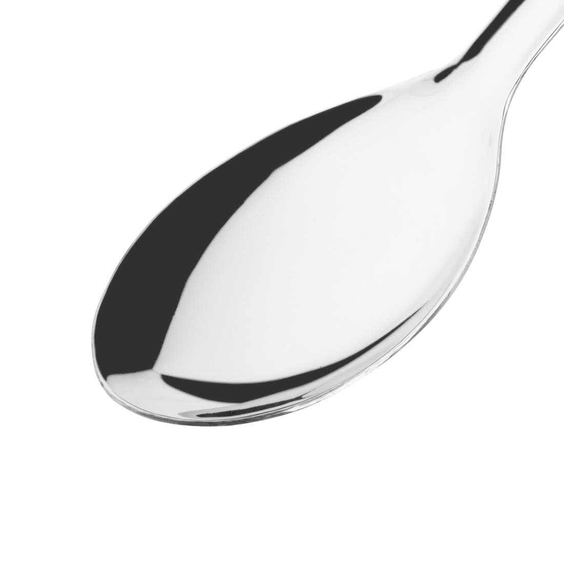 Vogue Professional Black-Handled Large Serving Spoon, Stainless Steel & Black - Image 4