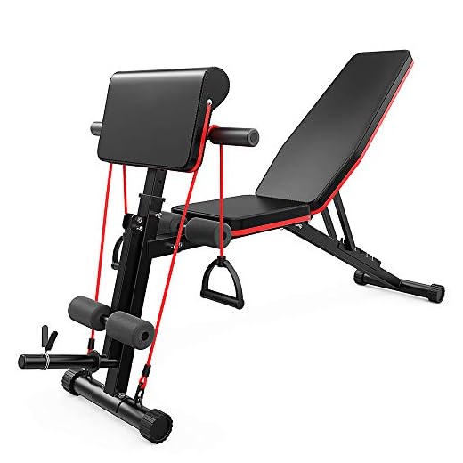 Strength Training Adjustable Benches for Full Body Workout, Weight Bench with Leg Extension and Leg Curl