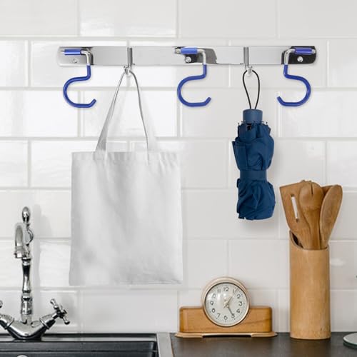 Perchero de pared con múltiples ganchos anti-desorden 5