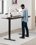 SANODESK Standing Desk Height Adjustable Electric Stand up Desk 71x32 Inches Sit Stand Home Office Desk with Splice Board, Black Frame/Black Top