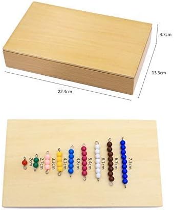 Miniatura 6 de Danni Niños Matemáticas Aprender Juguetes Montessori Madera Matemáticas Juguetes Educativos Colorido Tablero de Ajedrez Cuentas Juguete Matemáticas