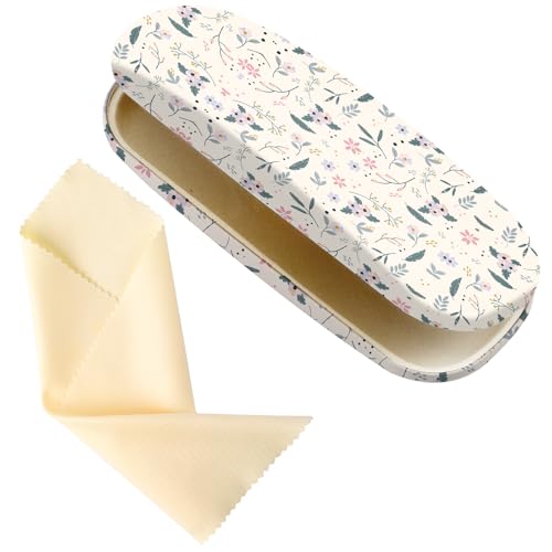 Image of Glasses Case Hard Shell,Portable Protective Eyeglasses Case, Eyeglass Holder Box with Cleaning Cloth, for men women