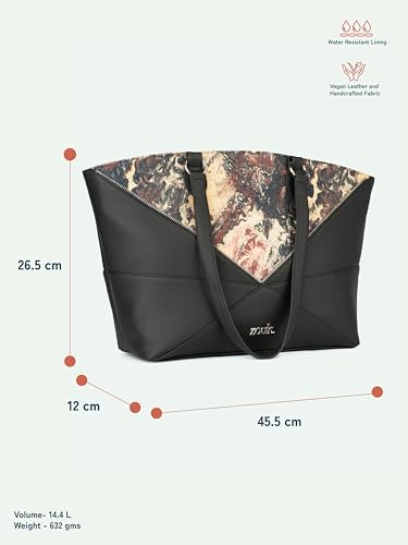 Image of ZOUK Rhea Kapoor Tote Bag - | Elegant Vegan Leather Tote for Women |