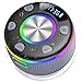 Bluetooth Shower Speaker, Portable Bluetooth Speaker with 360° HD Bass Sound, IP7 Waterproof Portable Wireless Speakers, RGB Lights, Radio, Mini Speakers with Suction Cup for Bathroom, Party, Grey