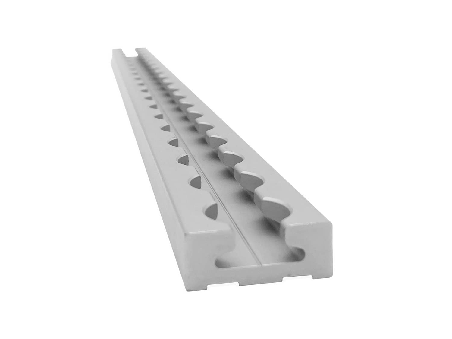 Airlineschiene eckig: 34 x 13 mm, 2.000 mm, 4er Set | Zurrschiene | 200 cm | kompatibel mit Fittingen | Silber eloxiert | für Transporter, Wohnwagen, Sprinter UVM. | Aluminium | 2 m