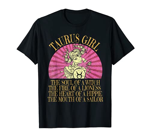Taurus Girl graphic April & May Women Birthday Women Camiseta