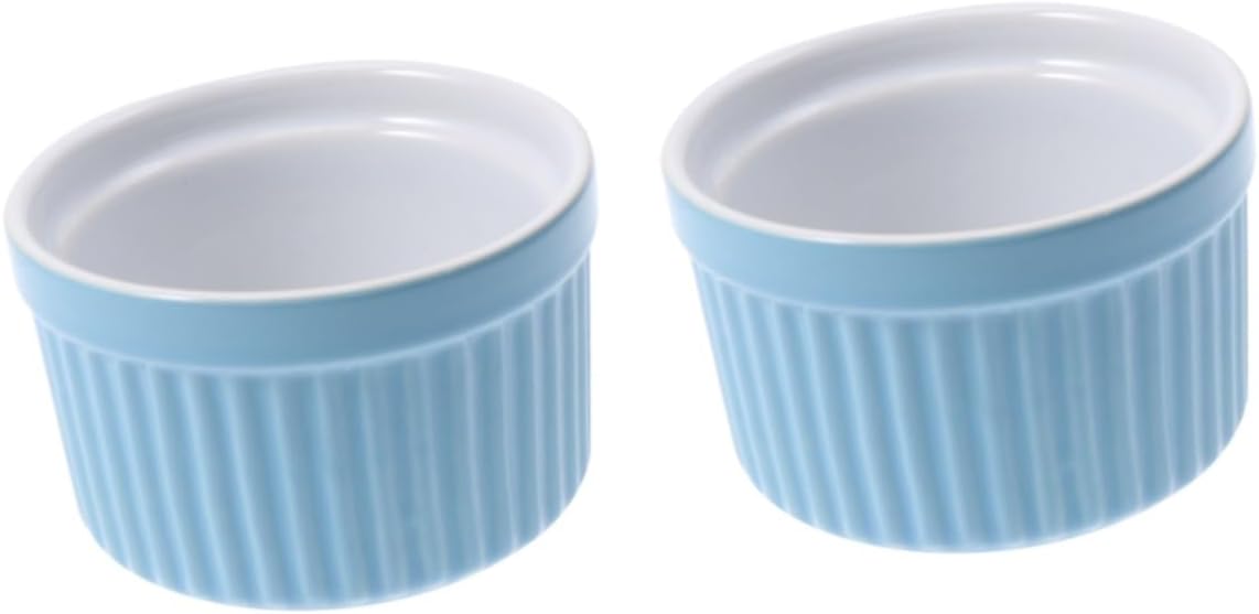 2pcs Eco-Friendly Ceramic Pet Feeder Round Bowl for Rabbit Hamster Animal Healthy Material