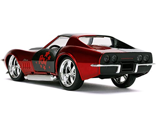 Jada Toys DC Comics 1:32 Harley Quinn 1969 Chevy Corvette Stingray miniatura 4
