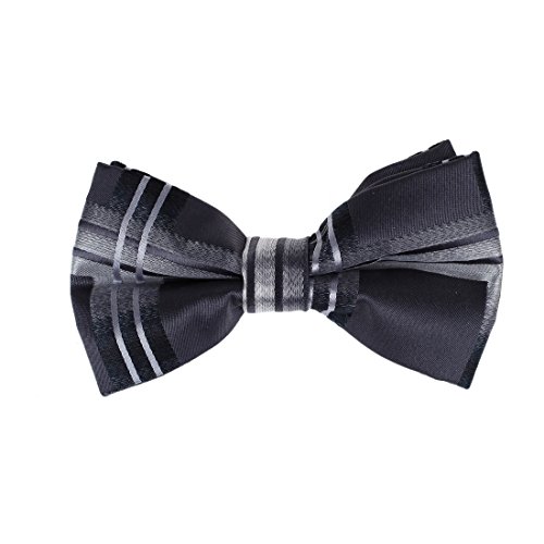 Men Bow Ties Plaid 25.6-Neck-Size Clip-On Adjustable Pre-Tied Bowtie Gray DBD7C02D Dan Smith Dim Gray,Light Gray Feel Silk Men Bow Ties Plaid 25.6"-Neck-Size Clip-On Adjustable Pre-Tied Bowtie Gray DBD7C02D Dan Smith Dim Gray,Light Gray Feel Silk