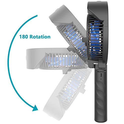 OPOLAR Handheld Misting Fan, 2600mAh Battery Operated Portable Fan with Personalized Cooling Humidifier, Water Spray Fan, Quiet USB or Rechargeable Battery Powered, 3 Settings Mini Mister Fan