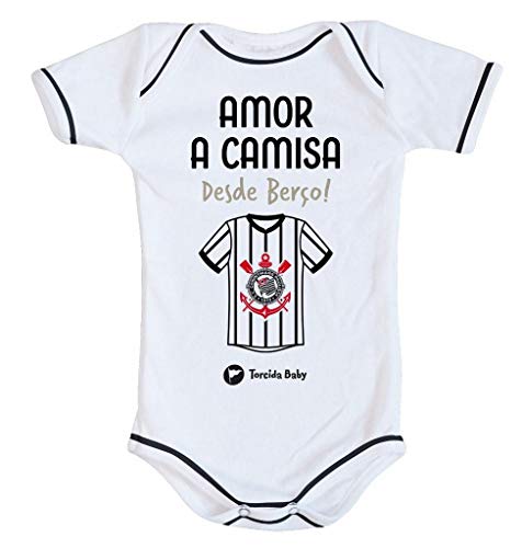 Body Corinthians Amor a Camisa Oficial - Torcida Baby