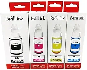 Kit 4 Refil De Tinta Canon Gi-190 G2100 G3100 G3102-345ml