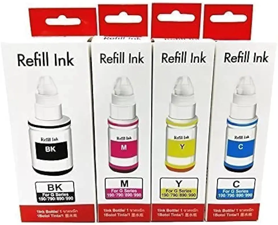 Kit 4 Refil De Tinta Canon Gi-190 G2100 G3100 G3102-345ml