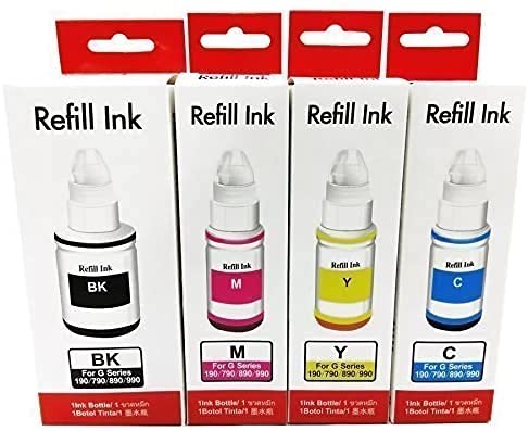 Kit 4 Refil De Tinta Canon Gi-190 G2100 G3100 G3102-345ml