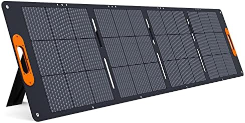 ALLWEI 200W Portable Solar Panel for 1200/2000W Power Station Solar Generator, Foldable 3-in-1 Outputs 18V Solar Charger with Adjustable Kickstand, Waterproof IP68 for Camping Fishing Home Off Grid