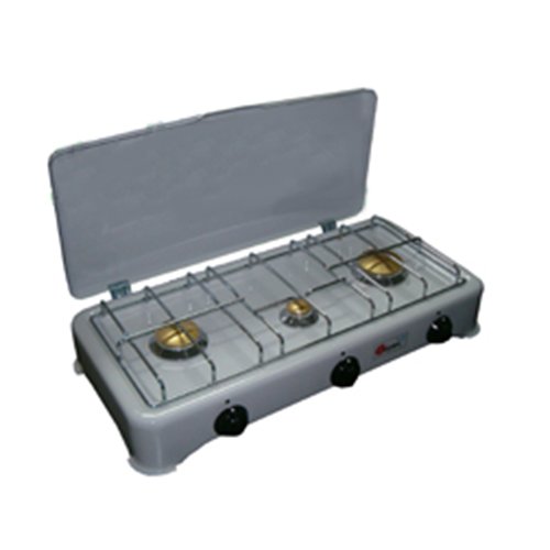 Fornello Da Campeggio 2 Fuochi Wiltec - Portatile Con Coperchio, Ideale Per Escursioni E Picnic - Foto 3