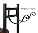 Patio Watcher 3-Foot Firewood Rack Wood Storage Log Holder with Kindling Holder and 4 Tools Indoor Outdoor Fireplace Heavy Duty Steel Black