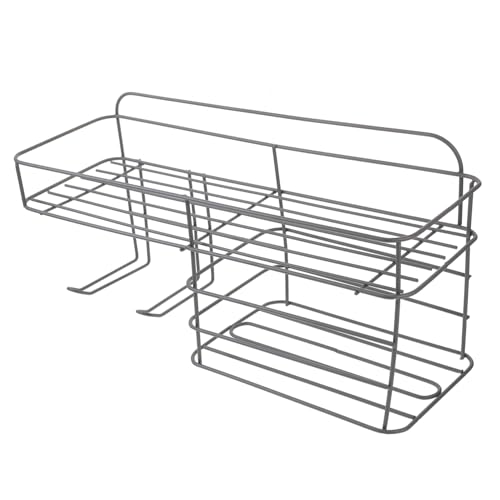 Happyyami Hair Dryer Holder Wall Mounted Versatile Hair Tool Organizer for Curling Irons and Accessories Space Saving Design Easy Installation for Bathroom Wall Storage