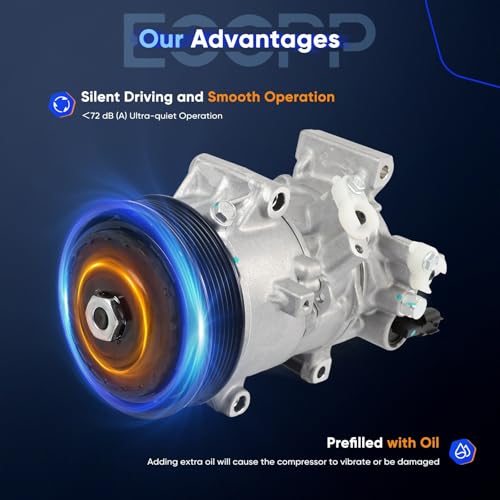 Image of ECCPP AC Compressor for Lexus UX200 2.0L 2019-2021 for Toyota Corolla 2.0L 2019-2023 Air Conditioning Compressor Rapid Cooling