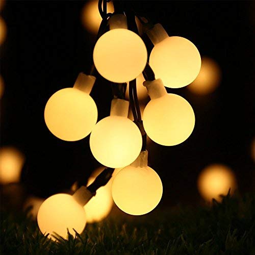 Luci Solari Per Esterni A Stringa - 12 Metri, 100 LED Sfera - Multicolore - IP65 Impermeabile Con 8 Modalità Per Giardino E Alberi