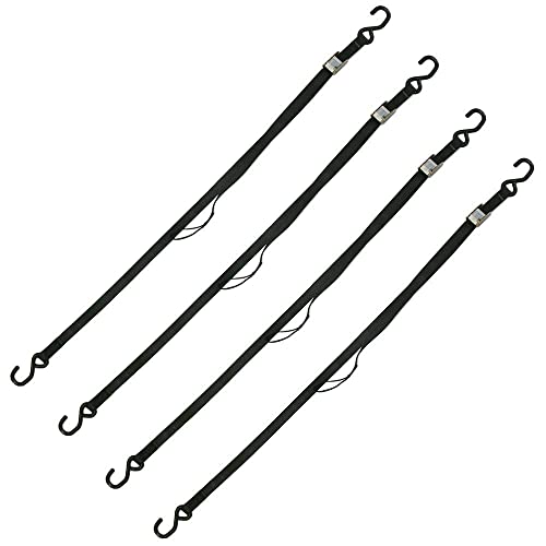 Discount Ramps 6' Black Wheelchair Scooter Carrier Cam Tie-Down Strap Set