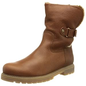 Panama Jack Felia bikerboots voor dames, warm gevoerd, halfhoge schacht laarzen en enkellaarsjes, Braun Napa Grass Cuero Bark, 36 EU