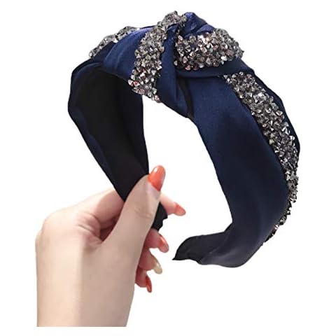 husnshiwqin Hair Hoop High-end Rhinestone Strips Stretchable Women Comfortable Wear Head Bands for Holiday Hair Band for Club Cover