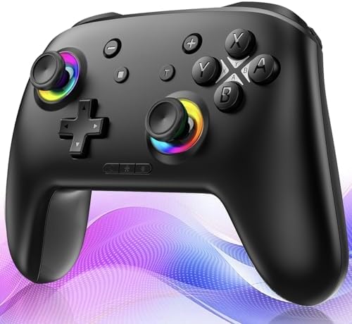 （14:30時点） 【2025新登場】Switch 2 コントローラー スリープ解除 Cボタン搭載 Switch1/2に対応 スイッチコントローラー ホール効果スティック Bluetooth 無線接続 プロコン 背面ボタン搭載 TURBO連射 マクロ機能 ジャイロセンサー搭載 4階段HD振動 1000mAh大容量 Android/IOS/PC対応 日本語取説付き