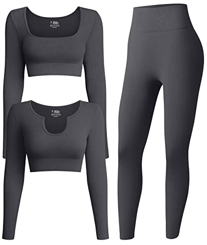 OQQ Women's Womenoutfitsoq129 Casualoutfitsoq129, gris, S