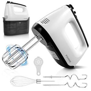 FOHERE 6-Gang Handmixer mit Turbo-Boost