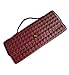 Covelin Women's Handmade Woven Evening Bag Leather Shoulder Clutch Handbag Fashion Crossbody Purse Wine Red