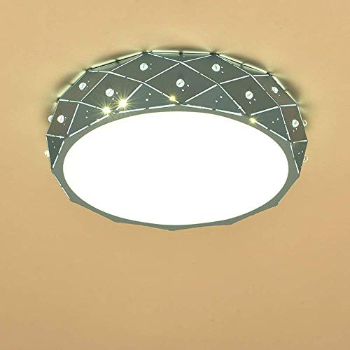Plafonnier LED bleu 45cm GZZ lustre moderne et raffiné pour salle de séjour
