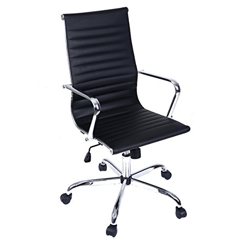 Giantex Modern PU Leather Ergonomic High Back Office Chair Executive Computer Desk