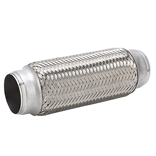 Zohisin - Flexible Pipe Stainless Steel Flexi Bellows Tube Flexi Joint Flexible Coupling Vibration Isolation Thermal Expansion Absorption For Car Vehicle System Repair Replacement