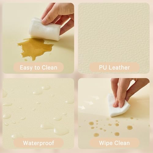 Image of Waterproof Baby Play Mat for Floor Memory Foam 59 * 59 Cushion Playpen Playmat Tummy Time Crawling Mat Nursery Rug Thick Pad Create Soft & Safe Area for Infants,Toddler,Kids,Beige