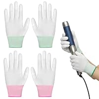 AOOSA 2 Paar Hitzeschutz Handschuhe, Professionelle Hitzebeständige Handschuhe, Hitzehandschuh für Haarestyling, Professional Haarglätter Zubehör für Haarstyling, Lockenstäbe und Glätteisen