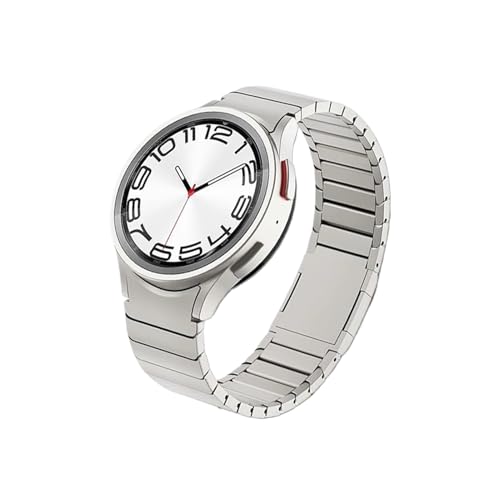 �ɓK������Samsung Galaxy Watch 6 Classic /47mm/43/4/5 pro/45mm/40mm/44mm/42mm/46mm�ɓK������X�e�����X�X�`�[�������ԂȂ��o���h(Titanium,For galaxy Watch 6 