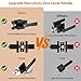 YYTDZSW Door Handles Interior, Door Knobs Interior, Black Door Handle with Reversible Lever, Keyed Alike Door Lock Sets for Bedroom, 5 Packs Heavy Duty Door Lock Sets, Matte Black