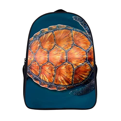 Sac à dos scolaire enfant tortue cartable 3D pour adolescents 40cm