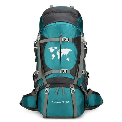Duży plecak kempingowy 75 l, lekki trekking dla mężczyzn kobiet na zewnątrz duża pojemność alpinizm wodoodporny