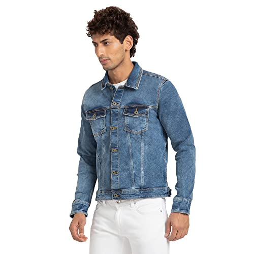 Image of Spykar Men's Cotton Regular Jacket