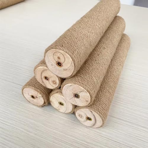 Generic 3-CMDL 1Pc Cat Scratching Post Cat Tree Sisal Solid Wood Diy Cat Climbing Frame Replacement Post Accessories Kitten Toy Pet Furniture thumb #1